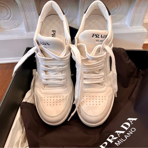 Excellent condition RARE Prada Downtown high heel sneakers. Size 38.5 - Picture 6 of 15